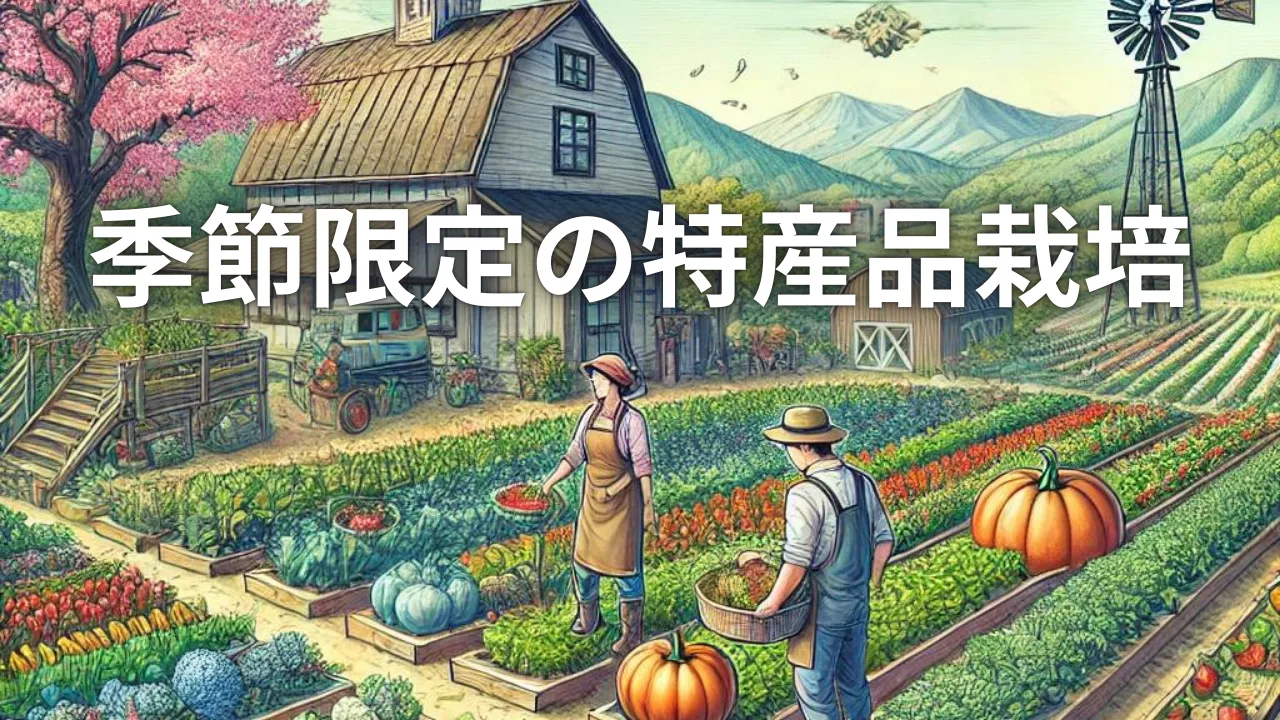季節限定の特産品栽培