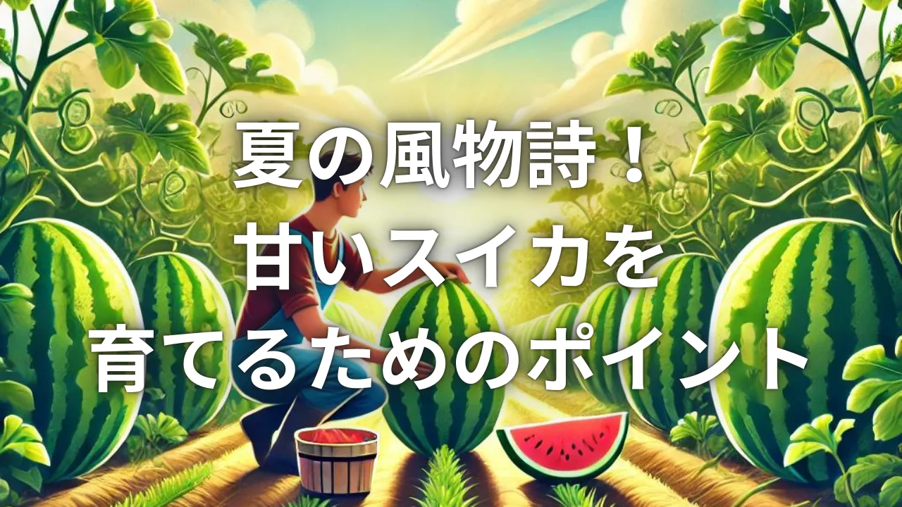 夏の風物詩！甘いスイカを育てるためのポイント