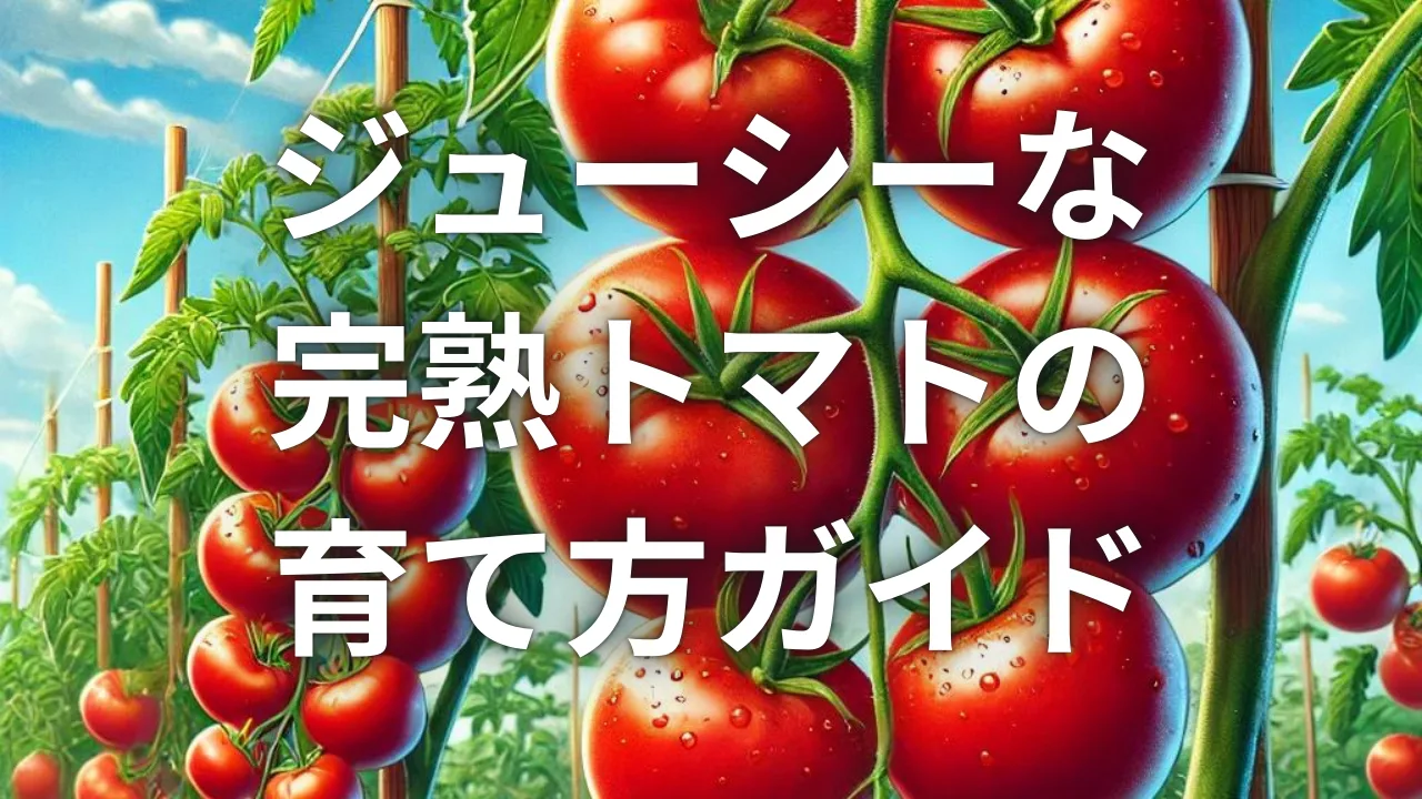 ジューシーな完熟トマトの育て方ガイド