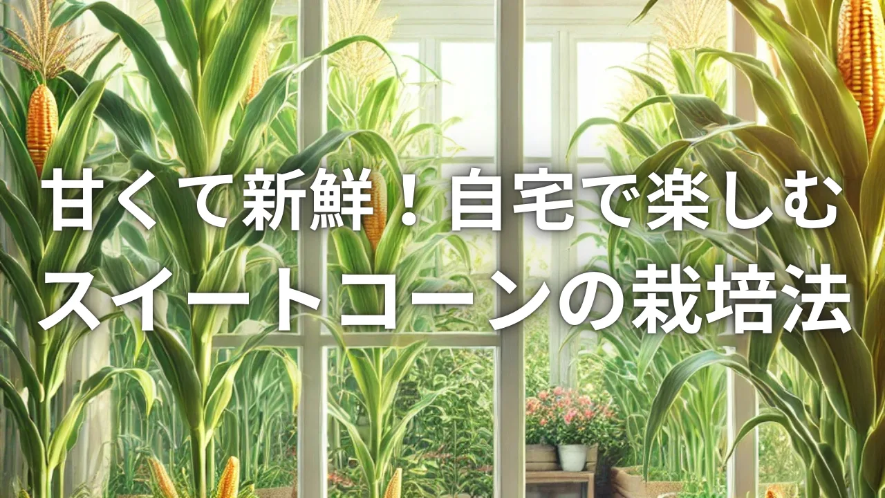 甘くて新鮮！自宅で楽しむスイートコーンの栽培法