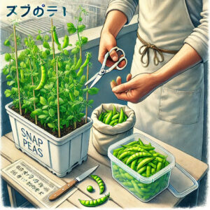 サヤエンドウの収穫と保存方法 サヤエンドウの収穫と保存方法