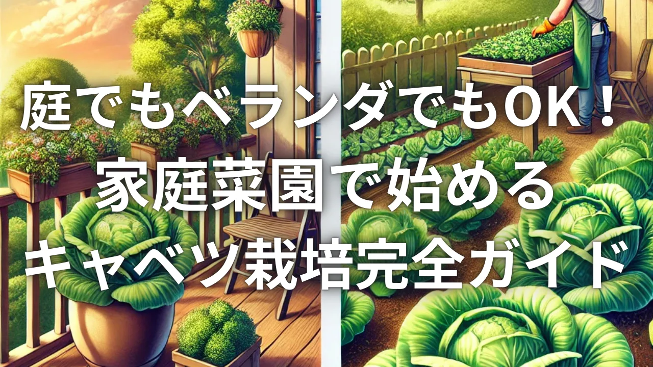 庭でもベランダでもOK！家庭菜園で始めるキャベツ栽培完全ガイド