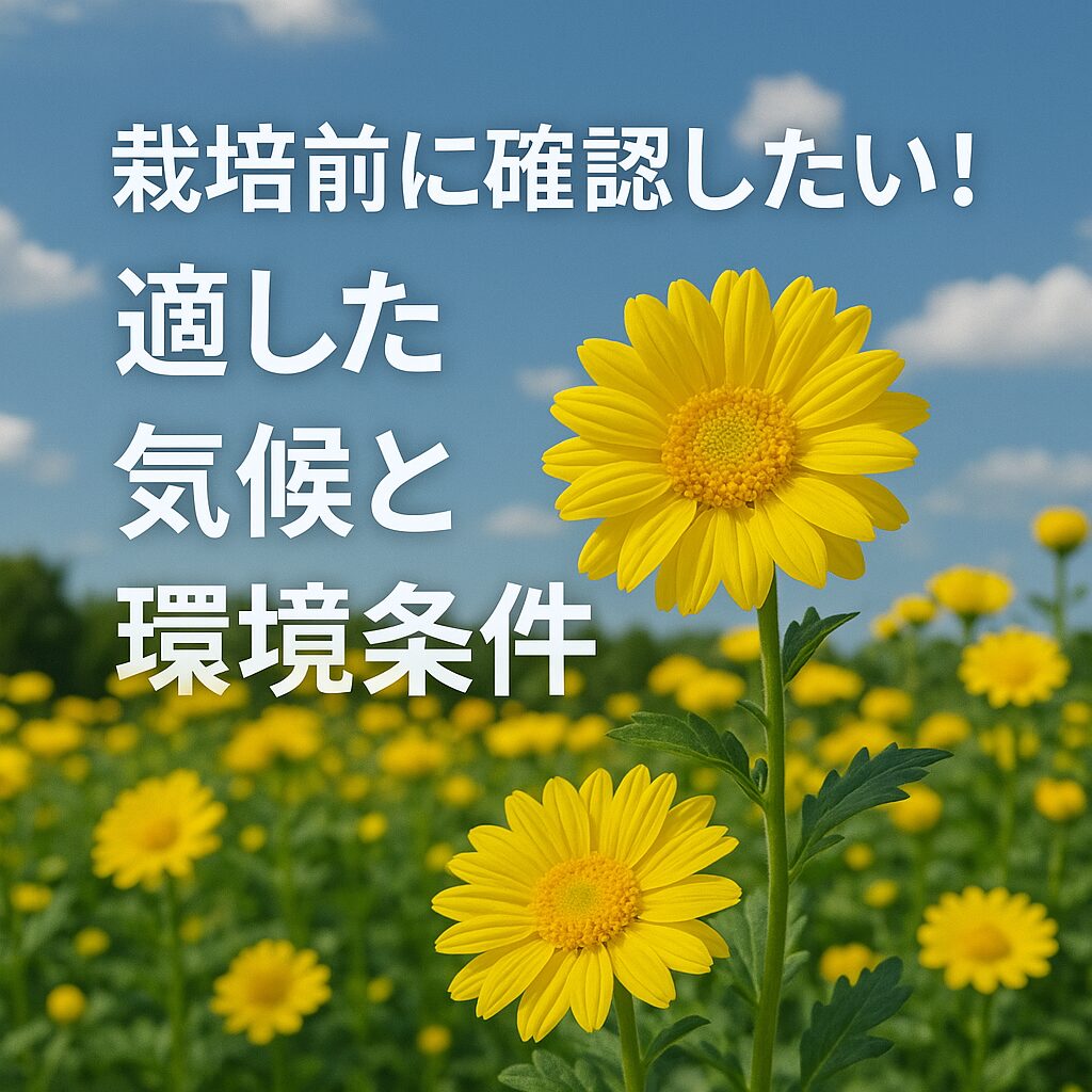 栽培前に確認したい!適した気候と環境条件