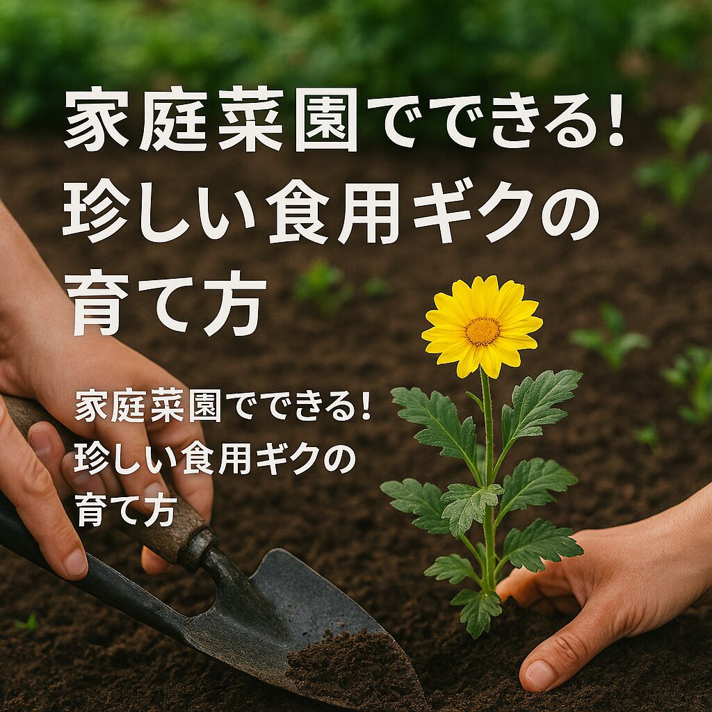 家庭菜園でできる!珍しい食用ギクの育て方