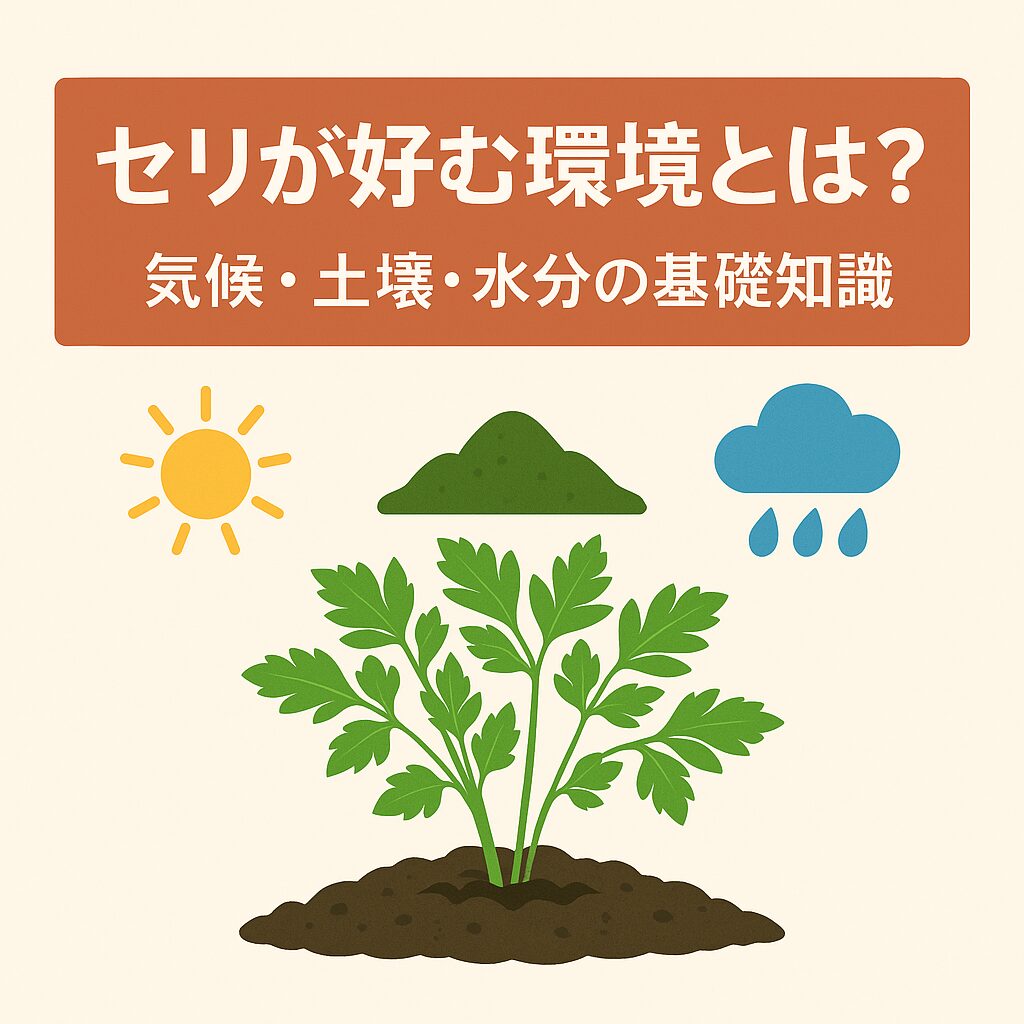 セリが好む環境とは？気候・土壌・水分の基礎知識