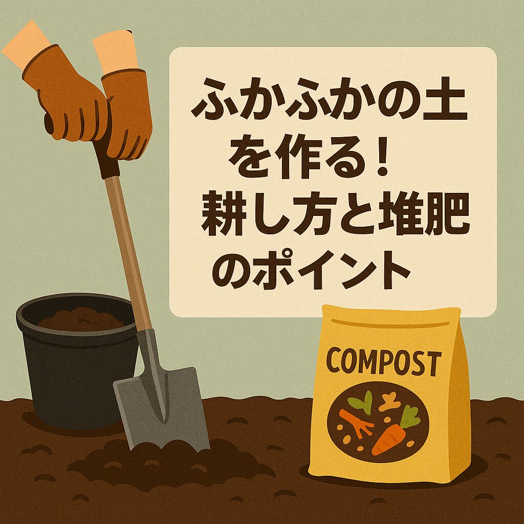 ふかふかの土を作る！耕し方と堆肥のポイント
