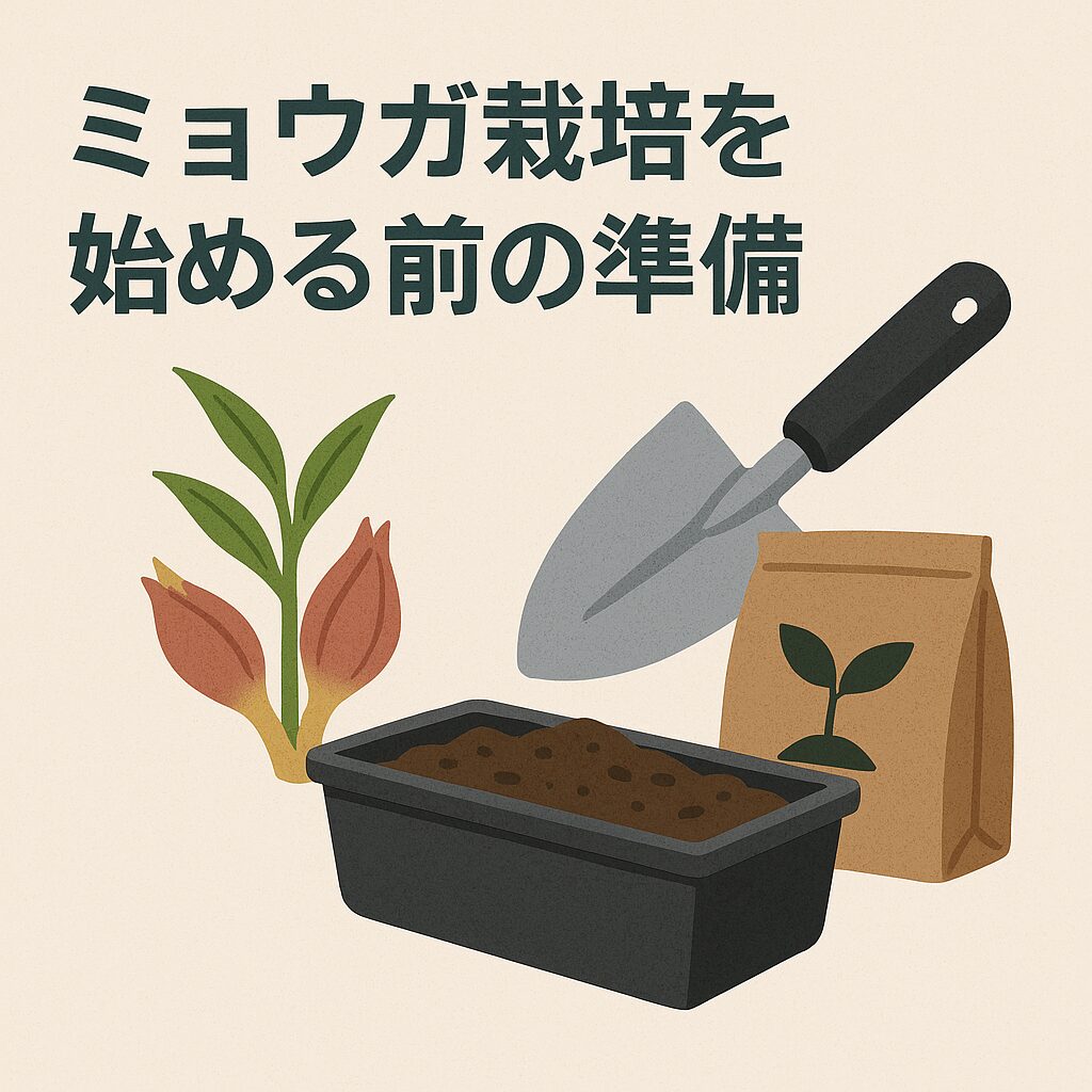 ミョウガ栽培を始める前の準備