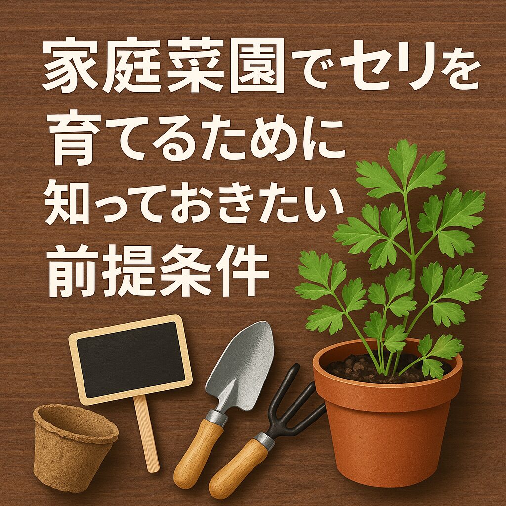家庭菜園でセリを育てるために知っておきたい前提条件