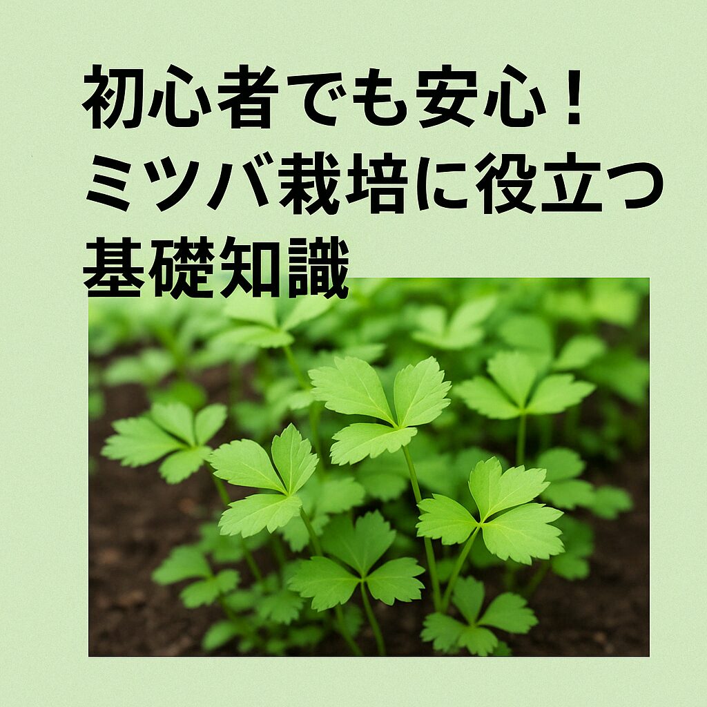 初心者でも安心！ミツバ栽培に役立つ基礎知識