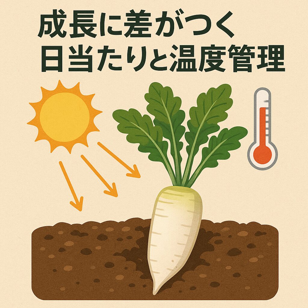 成長に差がつく日当たりと温度管理の工夫