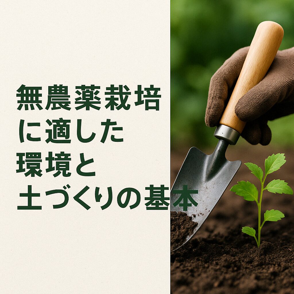 無農薬栽培に適した環境と土づくりの基本