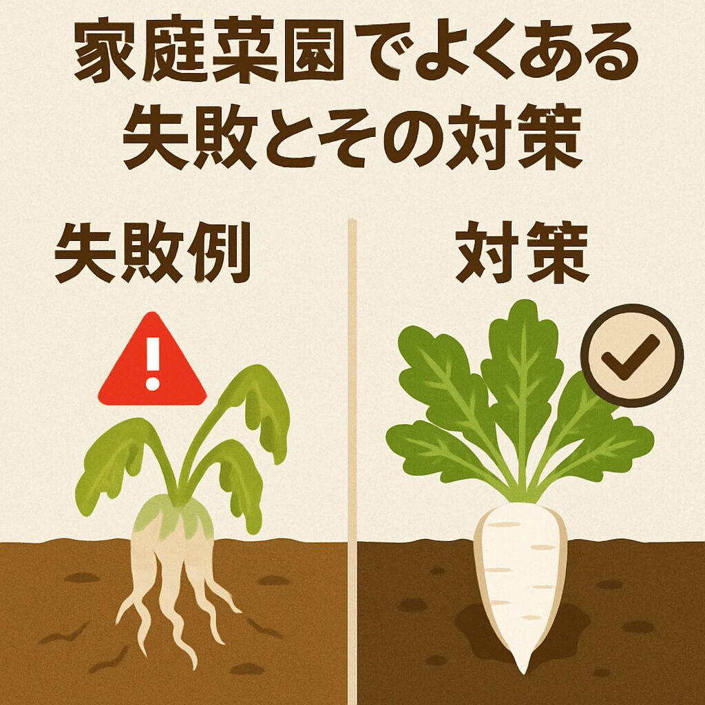 家庭菜園でよくある失敗とその対策