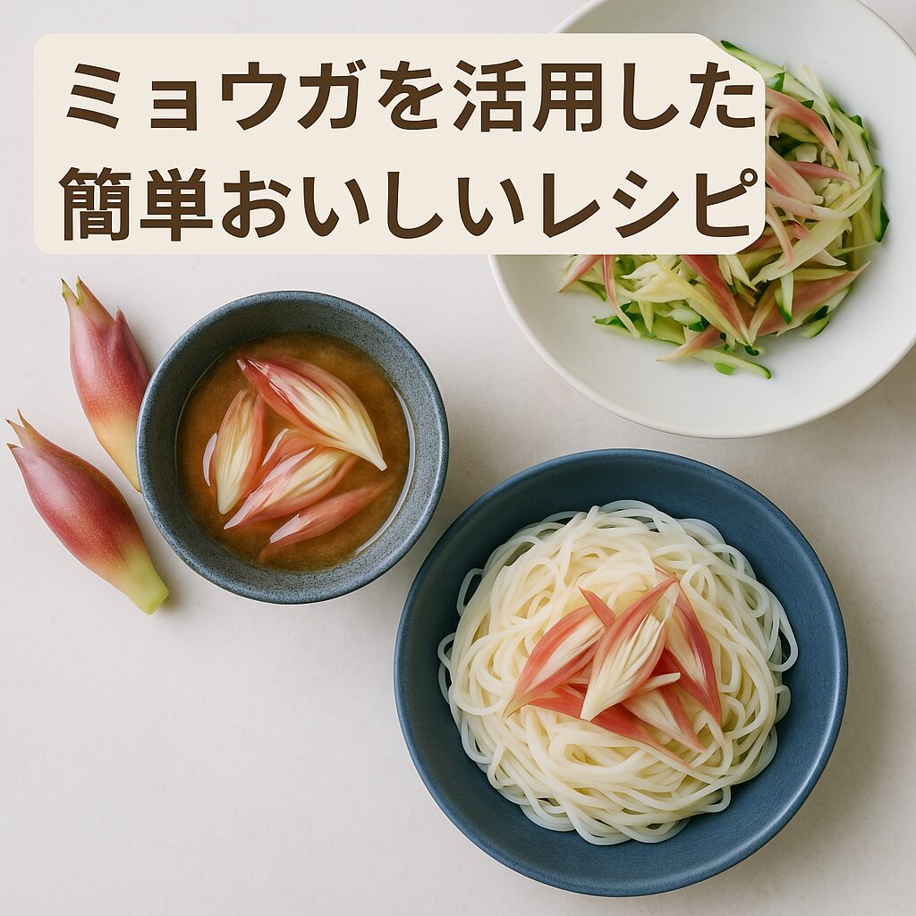 ミョウガを活用した簡単おいしいレシピ