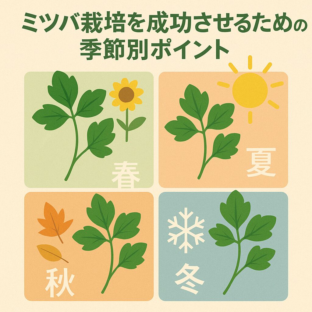 ミツバ栽培を成功させるための季節別ポイント