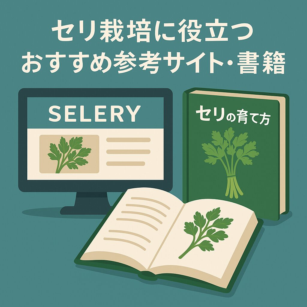 セリ栽培に役立つおすすめ参考サイト・書籍