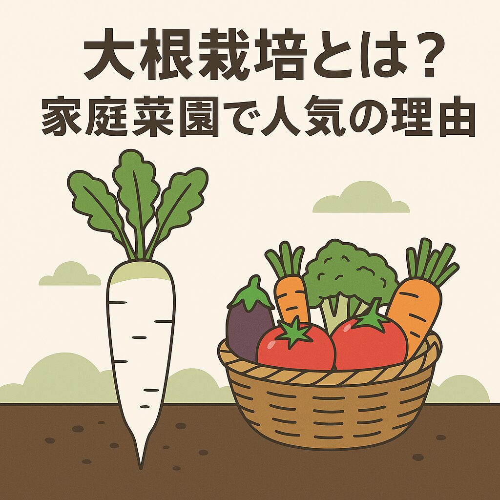 大根栽培とは？家庭菜園で人気の理由