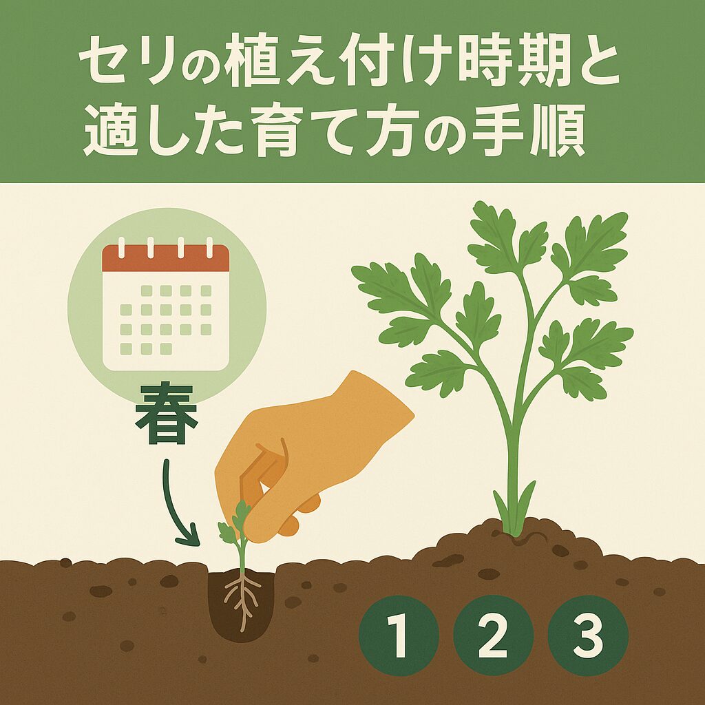 セリの植え付け時期と適した育て方の手順