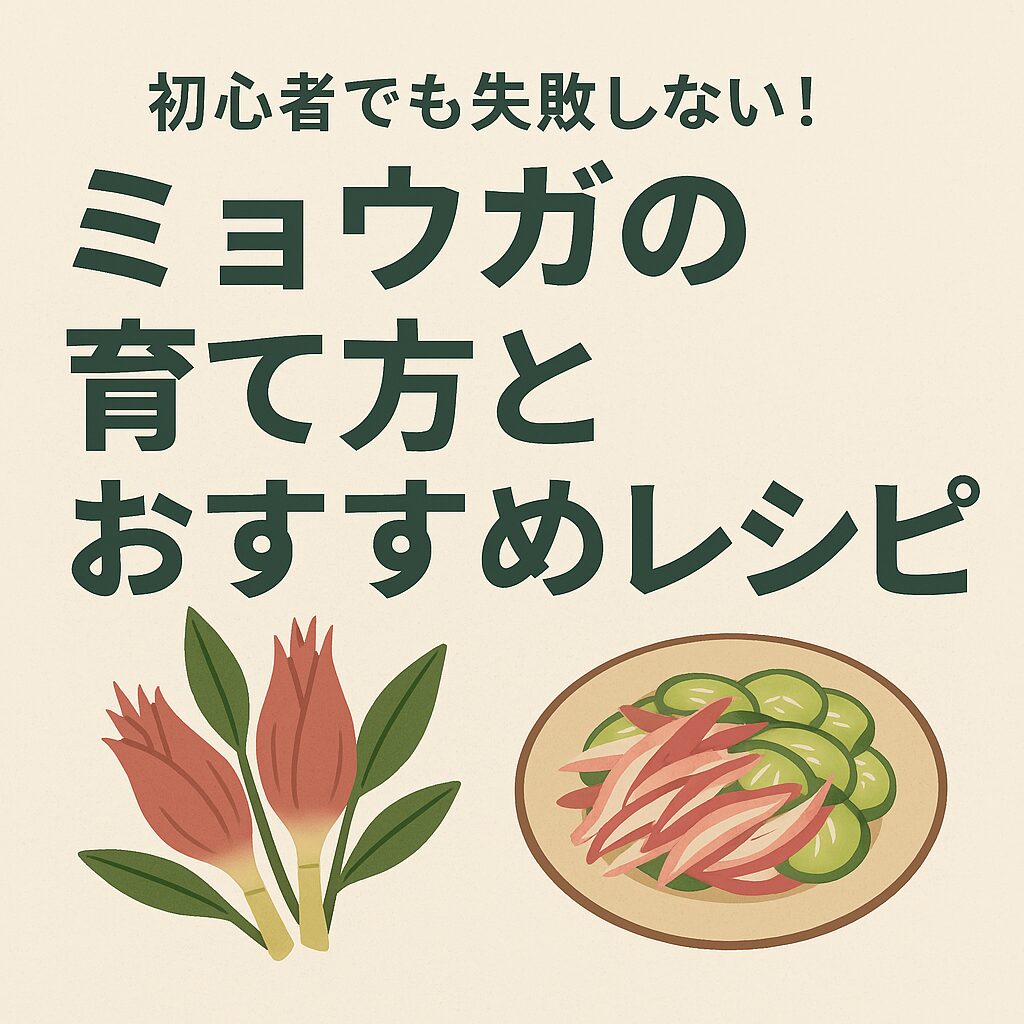 初心者でも失敗しない！ミョウガの育て方とおすすめレシピ