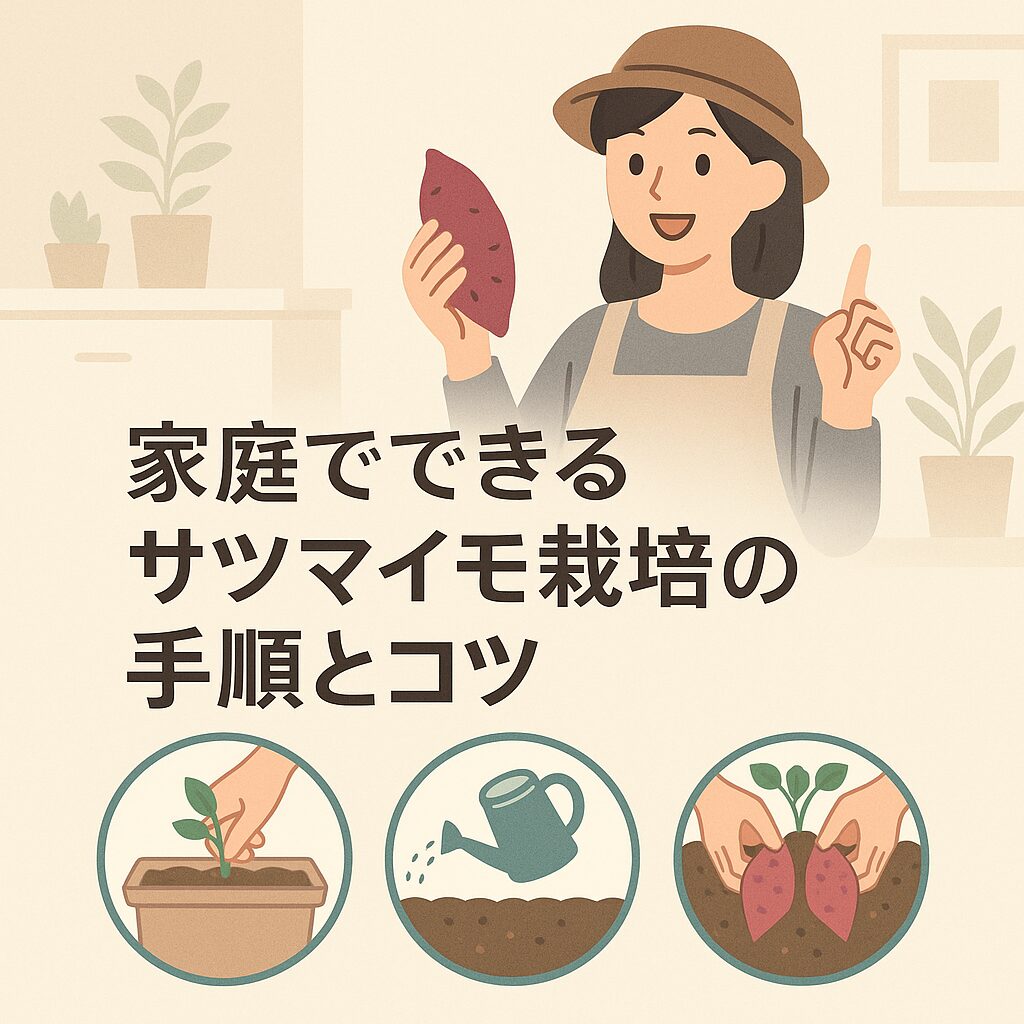 家庭でできるサツマイモ栽培の手順とコツ