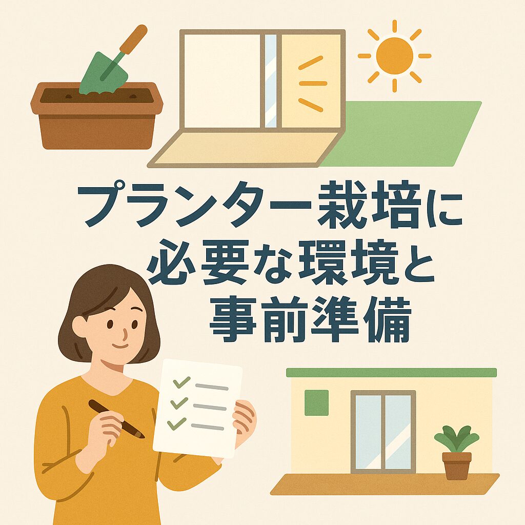 プランター栽培に必要な環境と事前準備
