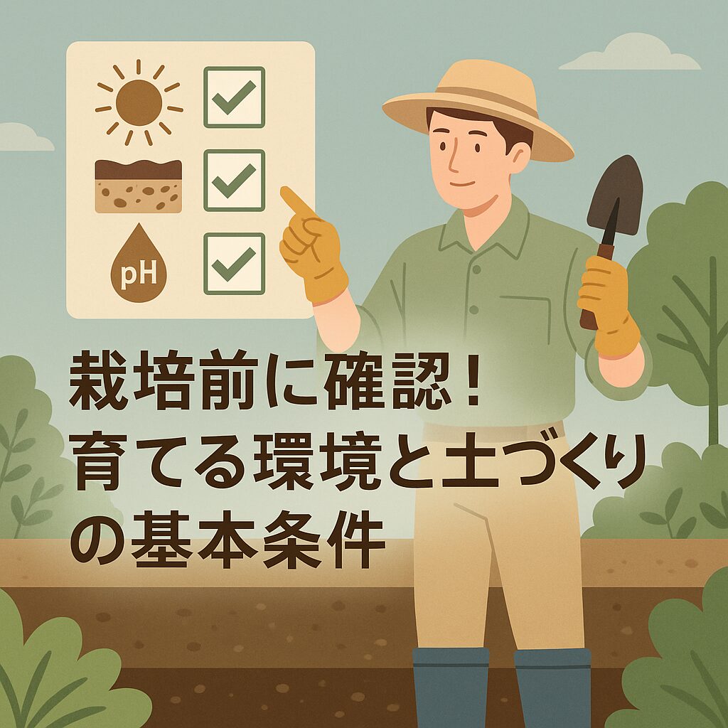 栽培前に確認！育てる環境と土づくりの基本条件