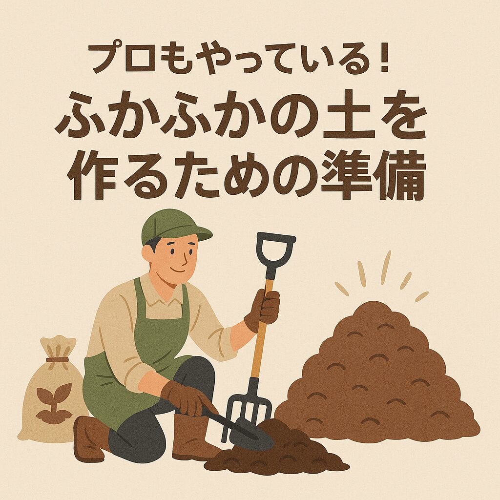 プロもやっている！ふかふかの土を作るための準備