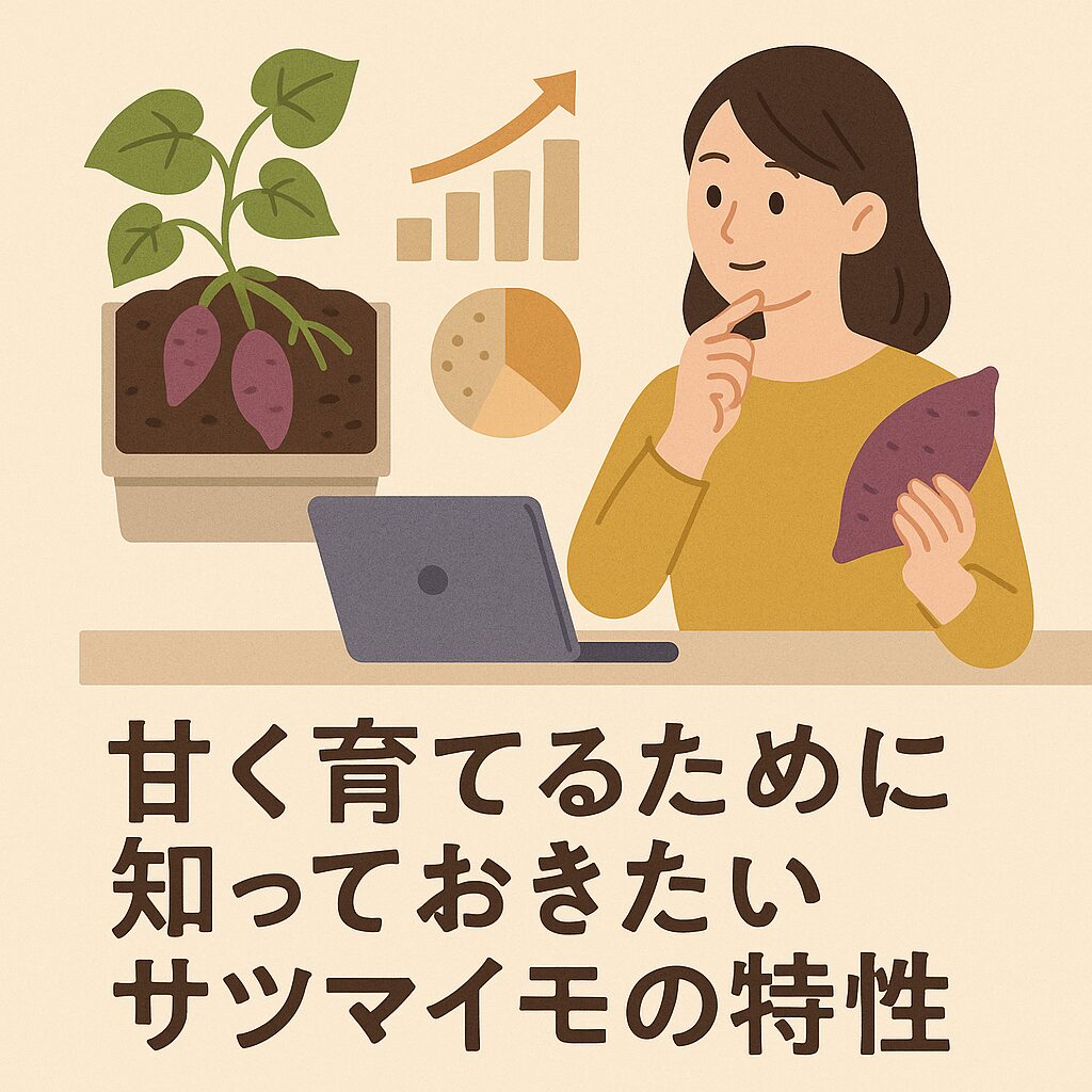 甘く育てるために知っておきたいサツマイモの特性