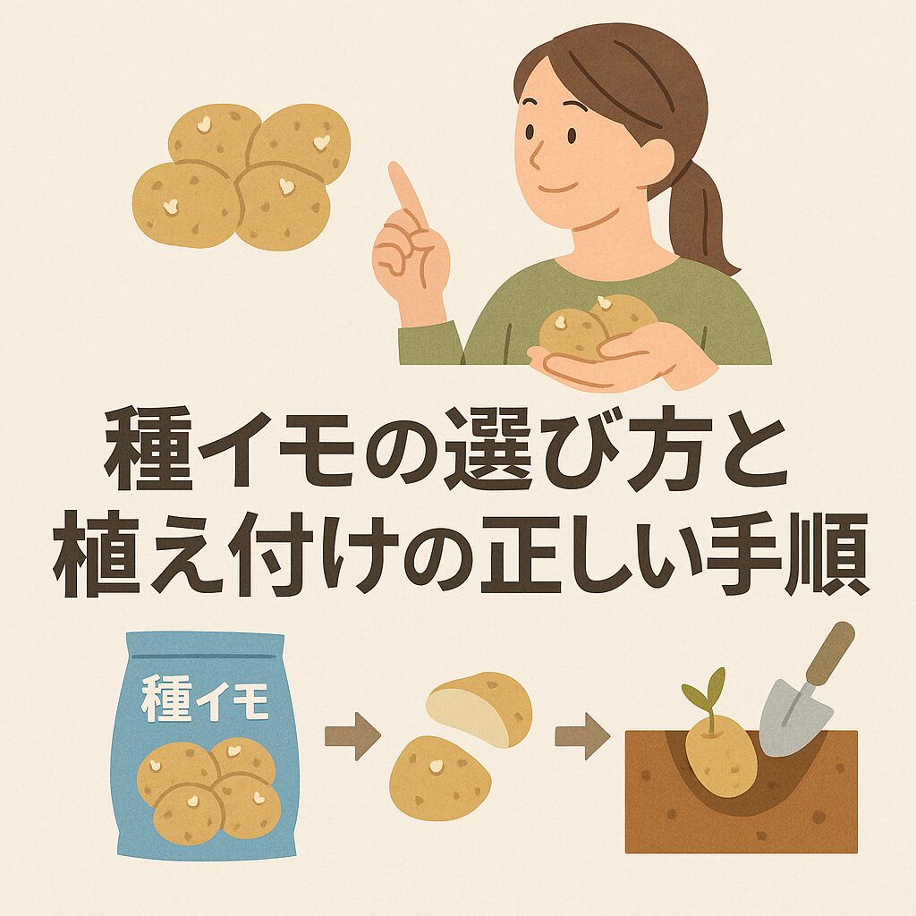 種イモの選び方と植え付けの正しい手順