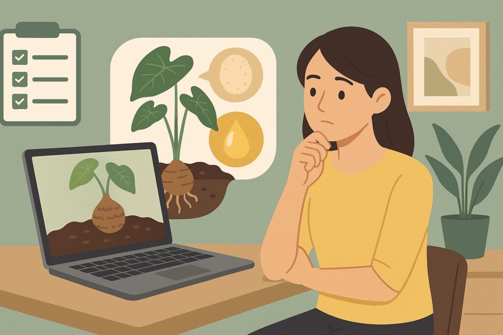 サトイモの粘りと甘みはどこから来るのか?