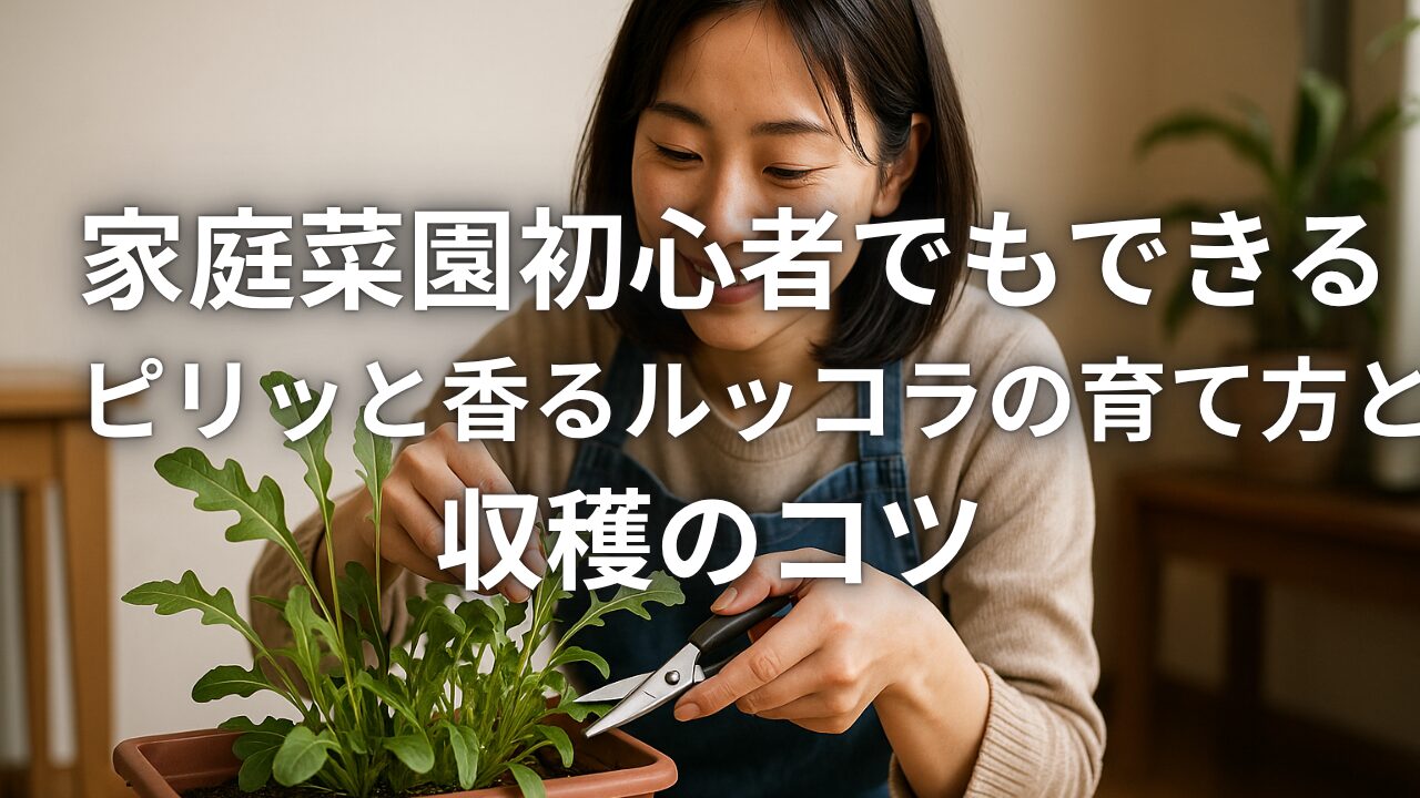 家庭菜園初心者でもできるピリッと香るルッコラの育て方と収穫のコツ
