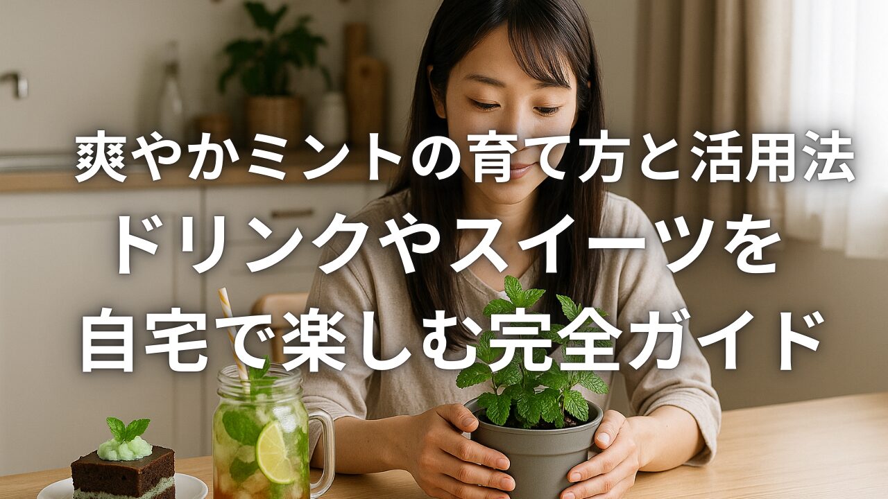 爽やかミントの育て方と活用法 ドリンクやスイーツを自宅で楽しむ完全ガイド