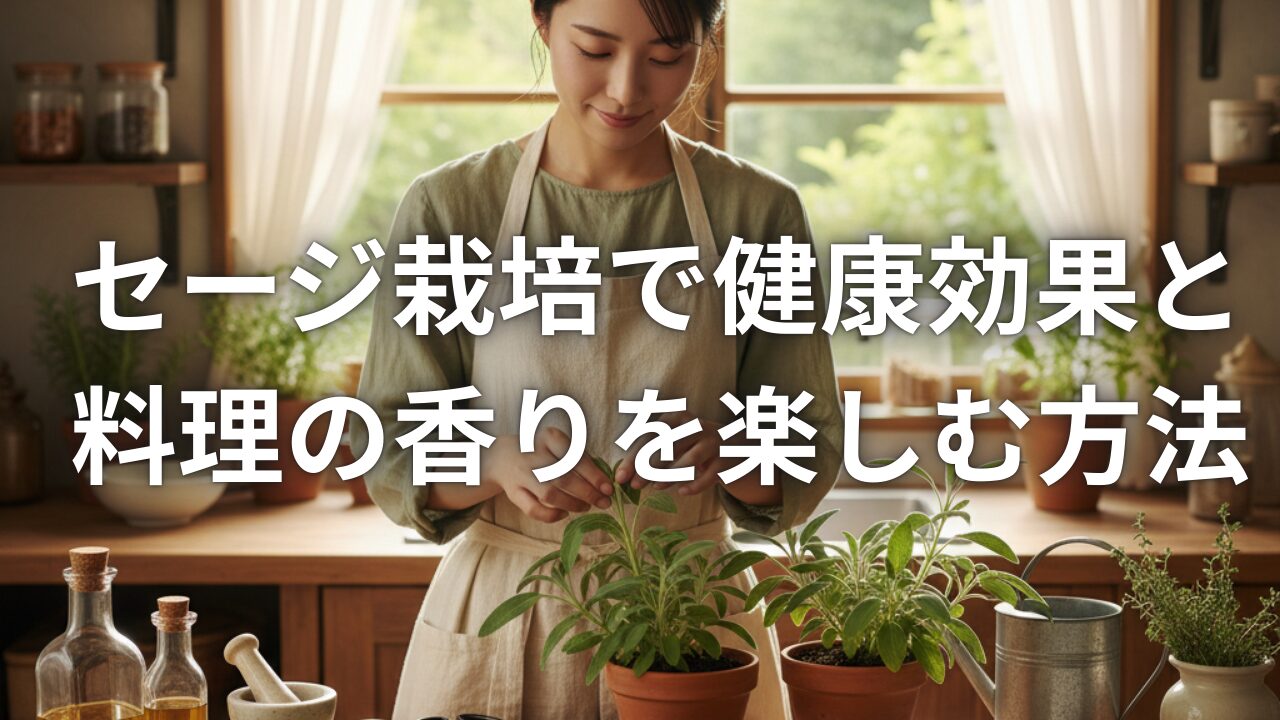 セージ栽培で健康効果と料理の香りを楽しむ方法