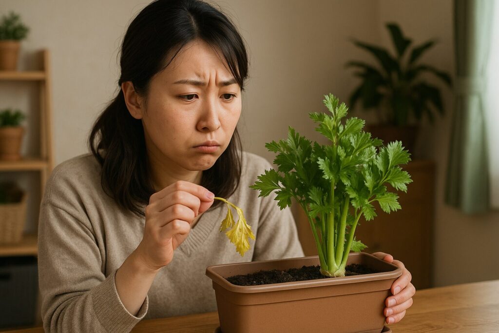 セロリ栽培でよくあるトラブルとその解決法