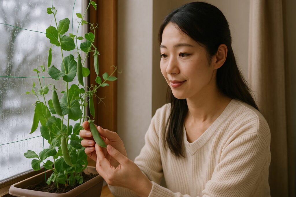冬に育てるグリーンピースが春に美味しくなる理由