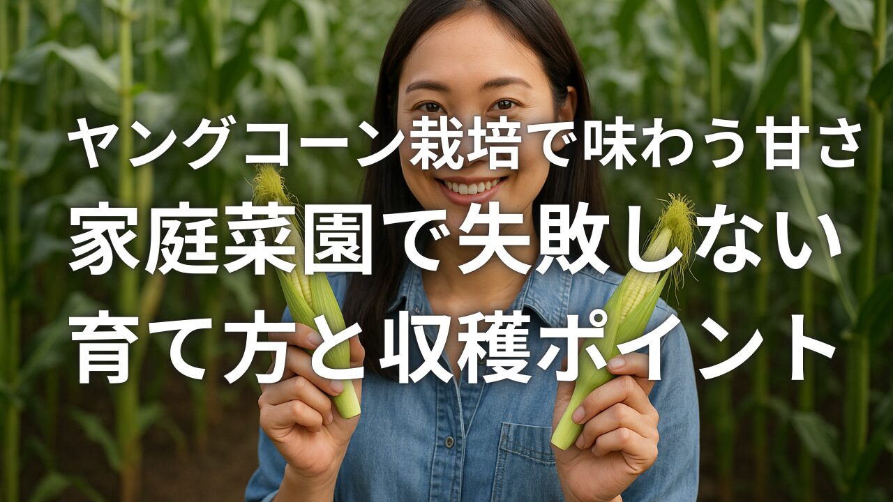 ヤングコーン栽培で味わう甘さ 家庭菜園で失敗しない育て方と収穫ポイント