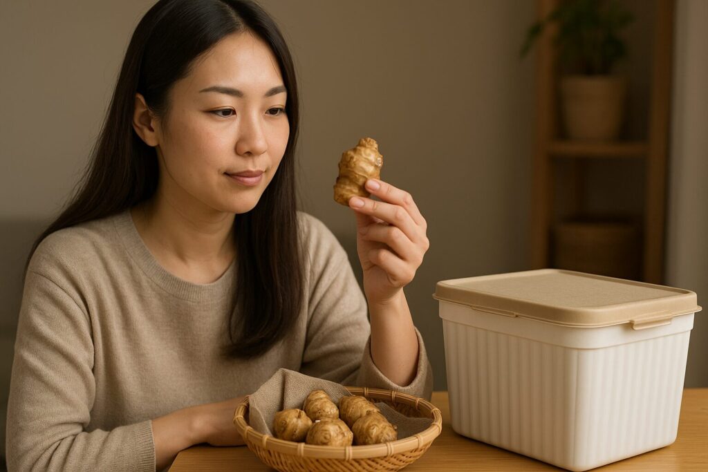 失敗しないキクイモの種イモ選びと冬の保管・管理ポイント