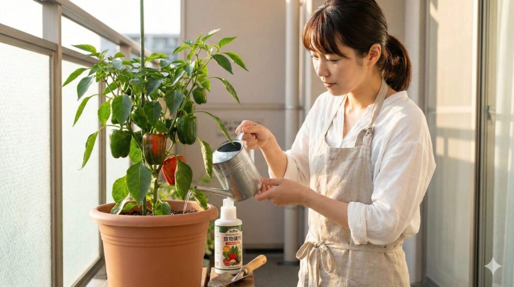 赤くならない悩みを軽くする水やりと肥料管理のコツ