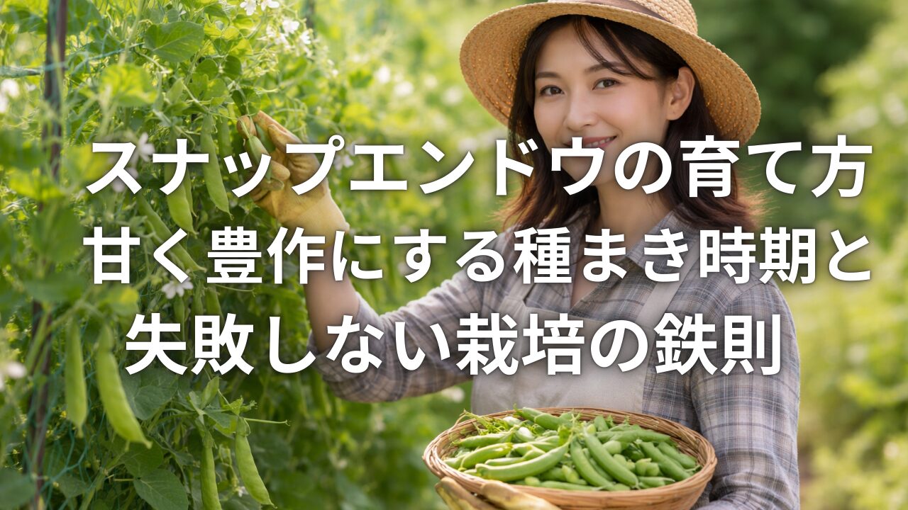 スナップエンドウの育て方｜甘く豊作にする種まき時期と失敗しない栽培の鉄則