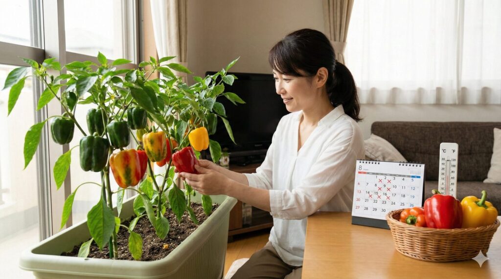 開花から60日の忍耐｜パプリカが色づくまでのメカニズムと積算温度