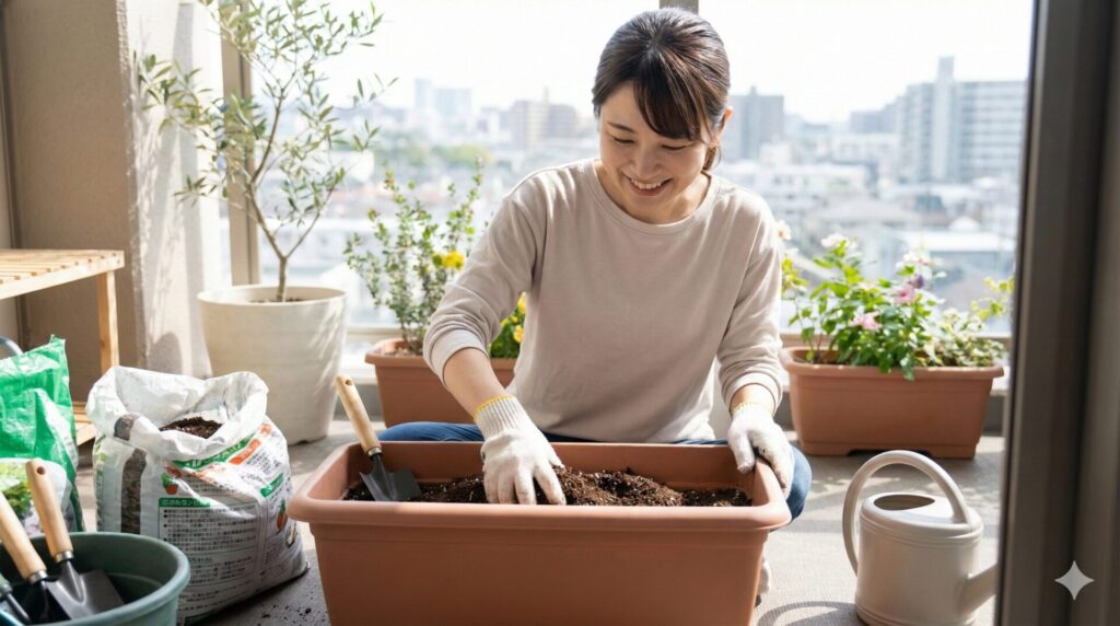 失敗しないためのプランター選びと土づくりの手順