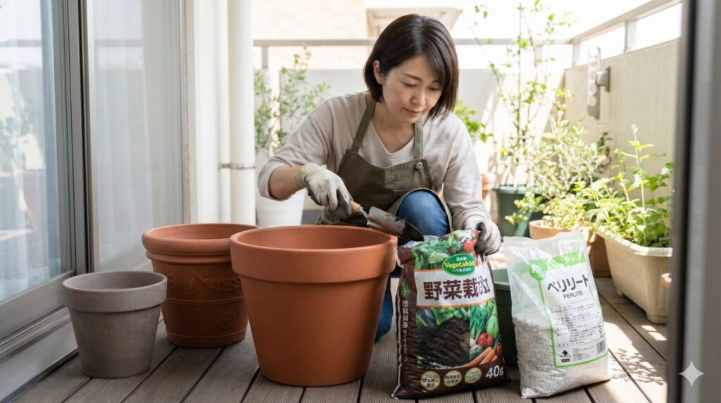 失敗しない準備｜肉厚に育てるためのプランターサイズと土の選び方