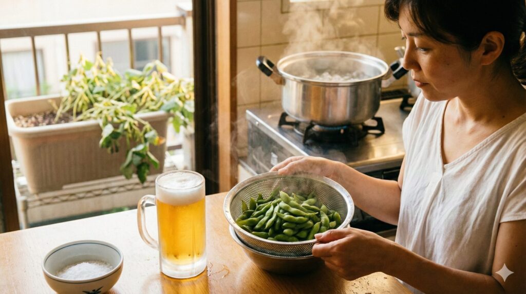 ビール専用の最高の一皿へ！お湯を沸かしてから行う収穫と究極の茹で方