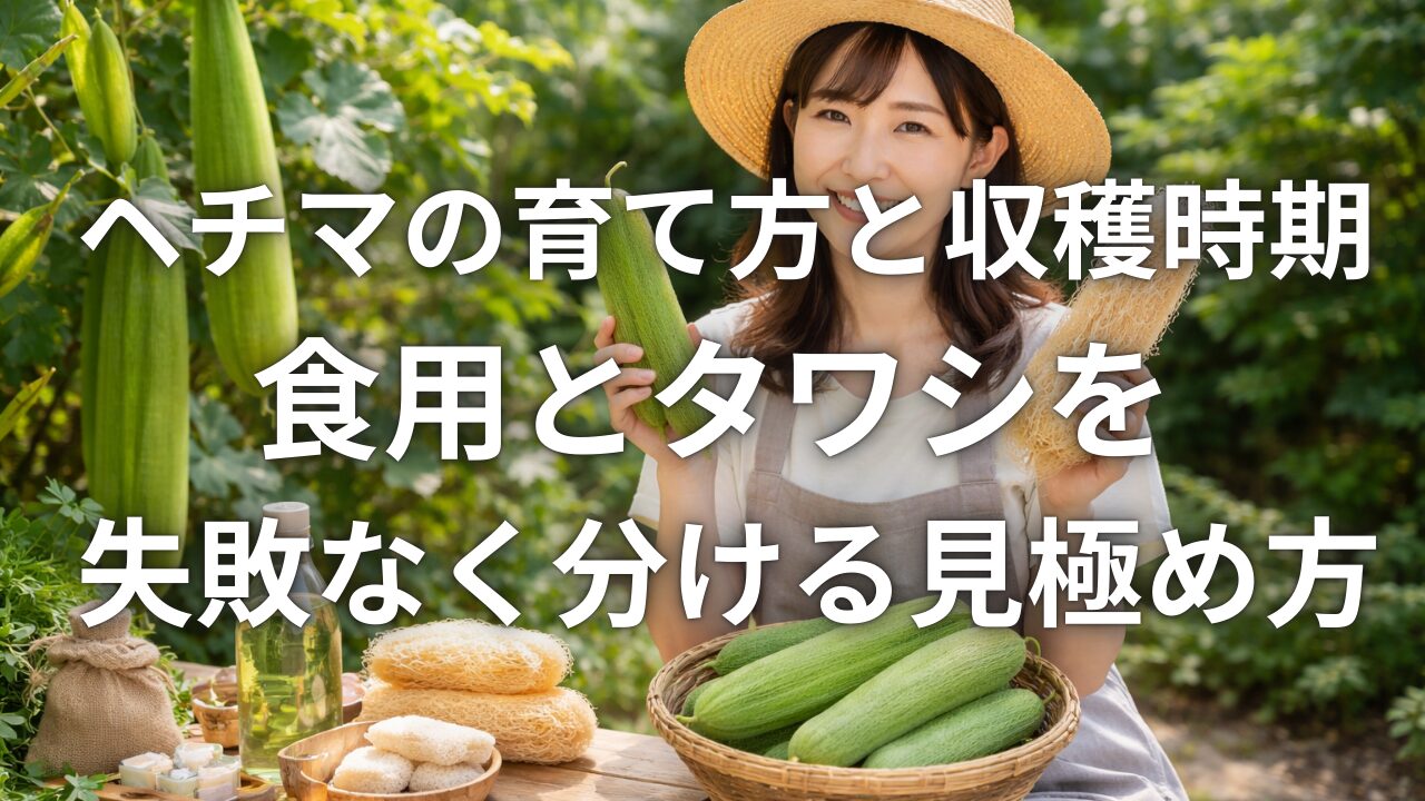 ヘチマの育て方と収穫時期 食用とタワシを失敗なく分ける見極め方