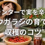 プランターで実を辛くするトウガラシの育て方と収穫のコツ