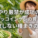 水やり厳禁が成功の鍵モロッコインゲンの育て方と失敗しない種まきの極意