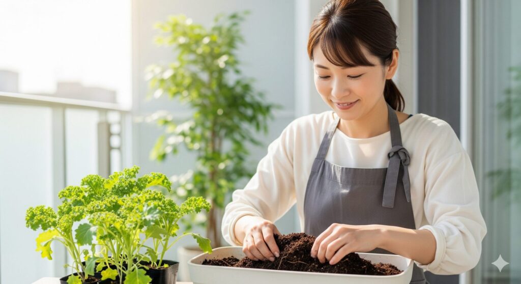 プランターでケール栽培を始める前に知るべき日当たりと土の条件