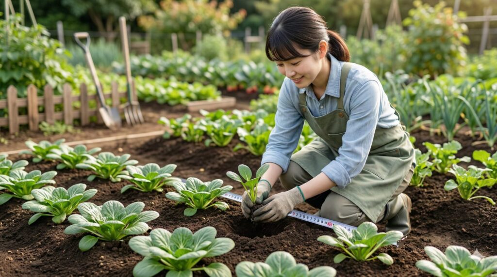 株間25センチから30センチを確保する方法 正しい間引きと植え付け手順