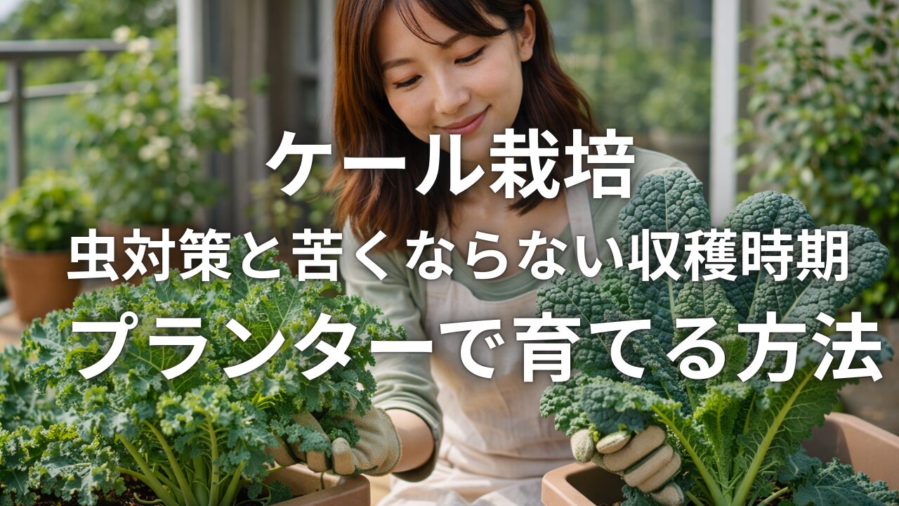 ケール栽培 虫対策と苦くならない収穫時期 プランターで育てる方法