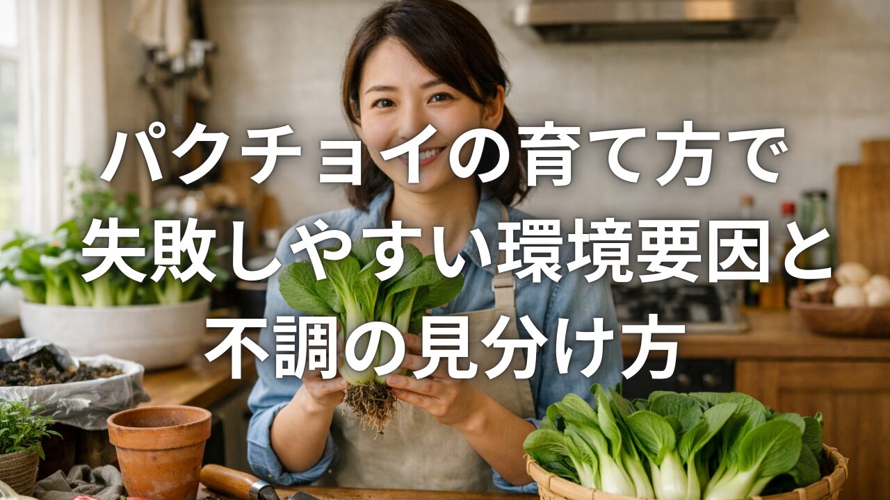 パクチョイの育て方で失敗しやすい環境要因と不調の見分け方