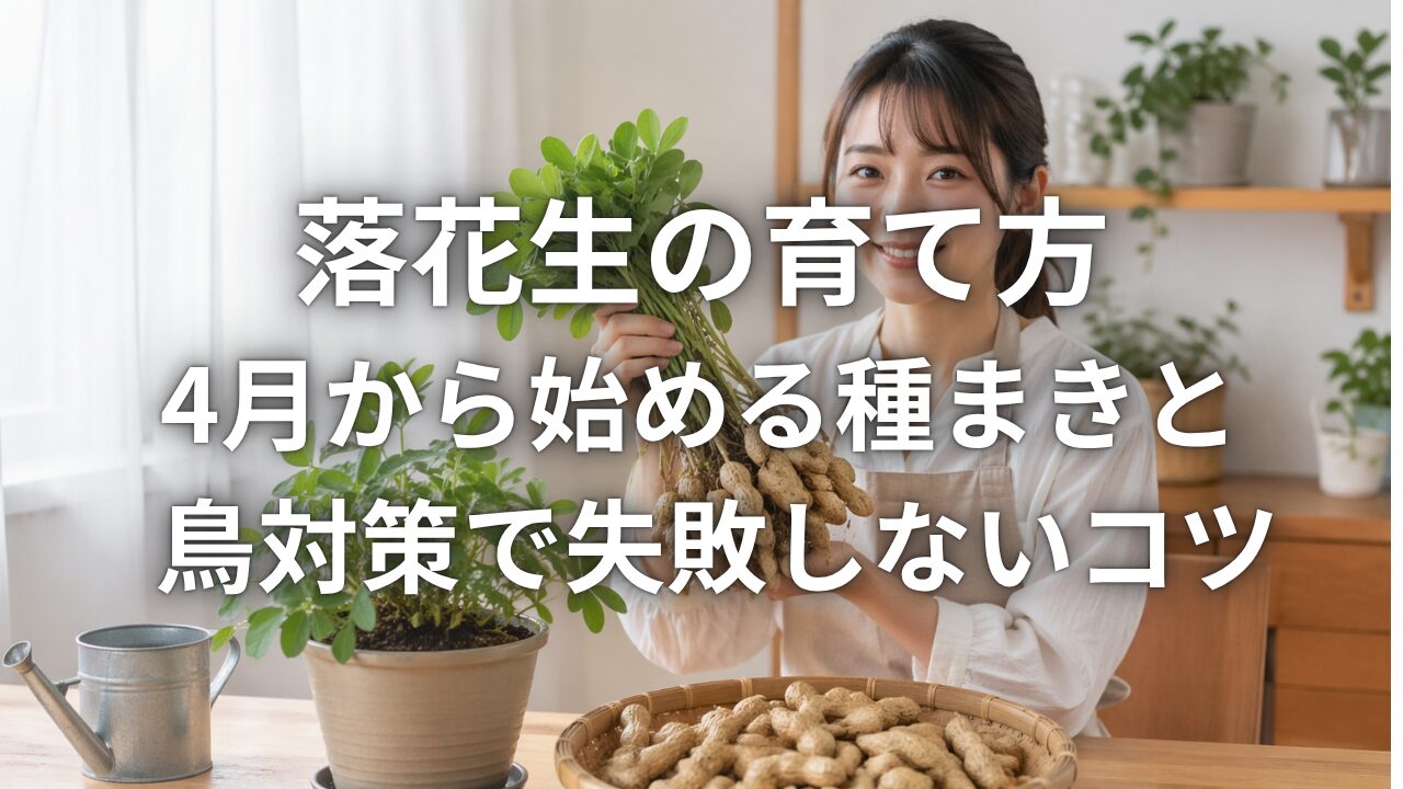 落花生の育て方 4月から始める種まきと鳥対策で失敗しないコ